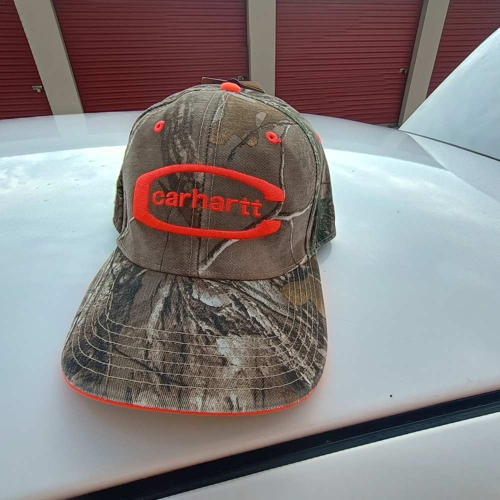 Carhartt Camo and Orange Cap
